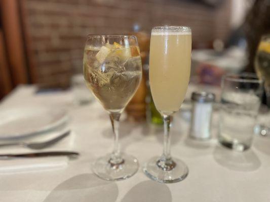 White Sangria and Bellini