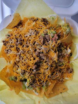 Carne asada nachos. Delicious