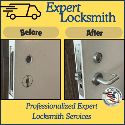 Lock not turning FIXED and fast lock installation. Call Expert Locksmith!