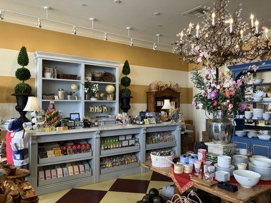 Front desk area with lots of imported candy & chocolates