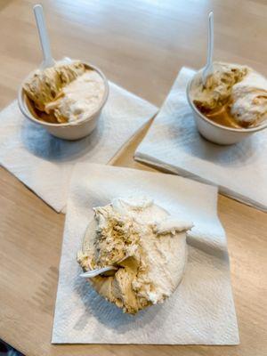 Pistachio salted caramel plain & affogato style.