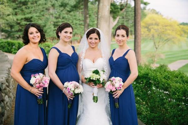 Lisa's wedding party, all hair by Kellie