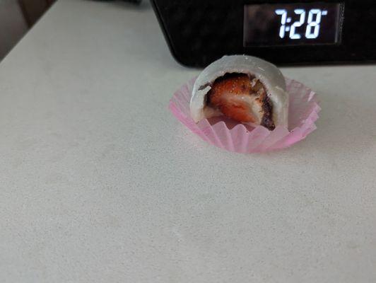 Strawberry mochi filling