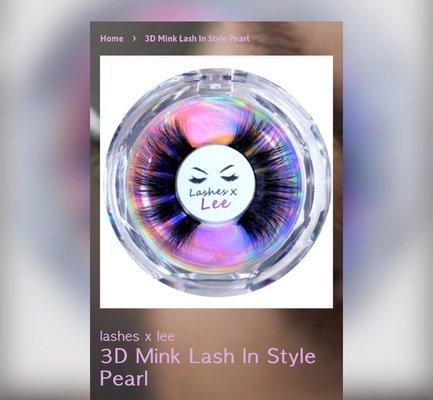 Mink strips available at www.lashesxlee.com