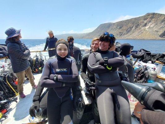 Chilling before the dive in Catalina!