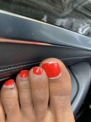 My pedicure didn't even last a week