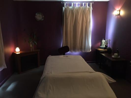 The room where I got my hot stone massage. Nice aromatic smells, and new age/nature sounds in the background