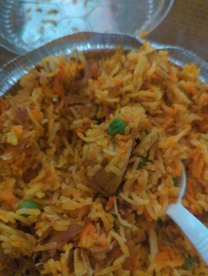 Chicken Biryani (with peas for some odd reason)