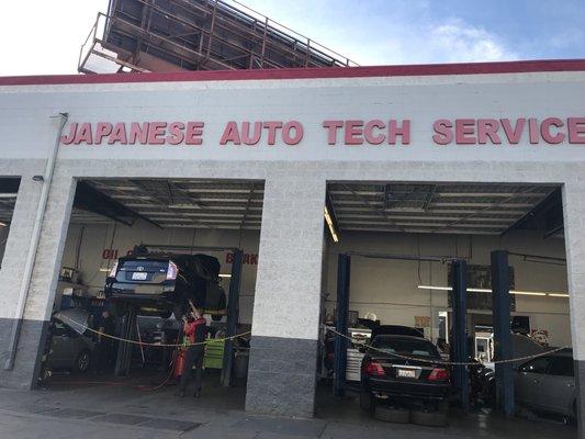 My Prius getting serviced.