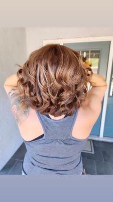 Reverse balayage, I wanted a warm, autumn brown for the fall and Kira nailed it.