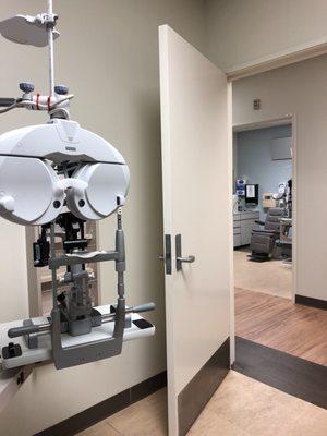 Vision exam area