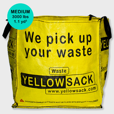 Yellowsack Medium - Max load 3000 lbs. Size 1.1 yd3 (230 gallons)