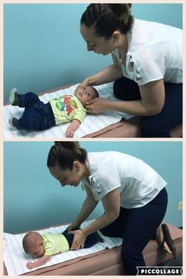 Baby adjustments at Flourishing Family Chiropractic