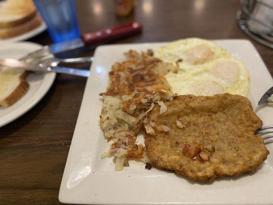 Country-fried steak redone without gravy