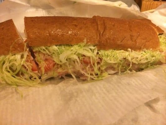 Ham and cheese sub. So yummy!