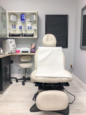 Treatment room at MD Skin Effects