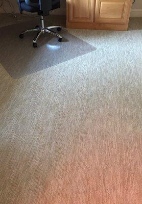 My office is darker and shows the color starvations in the Fabrica carpet we chose.  It looks Beverly elegant and the price was fantastic.