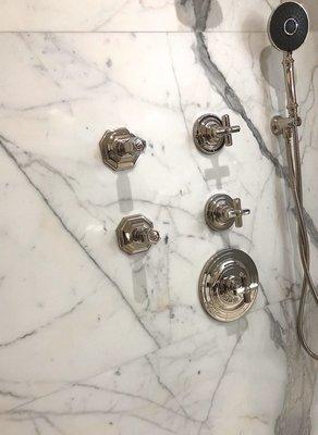 Marble shower