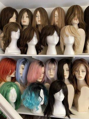 Over 100 wigs to choose from.