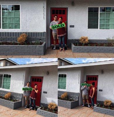 Celebrating the purchase of their new home in Norwalk, CA