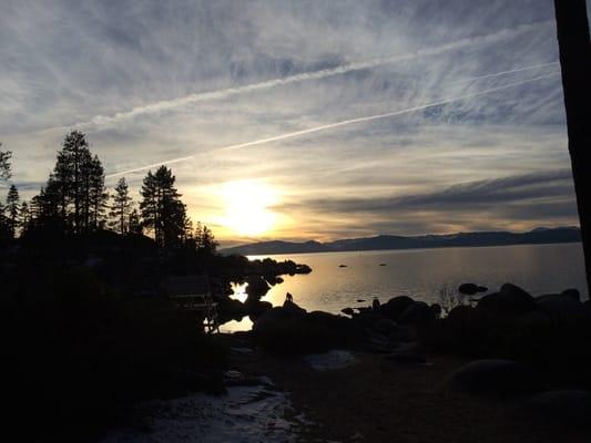 The gorgeous sunset we saw on our carriage ride - Sand Harbor Beach