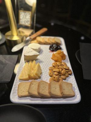 Cheese assortment platter