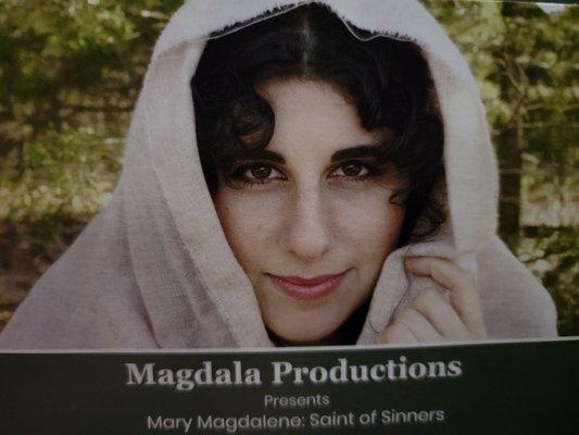 Came from #MagdalaProductions Presents Mary Magdalene: Saint of Sinners.