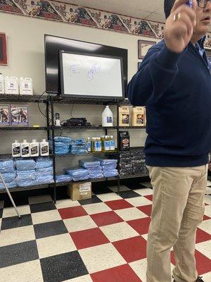 Marco at his class at detailing depot Costa Mesa