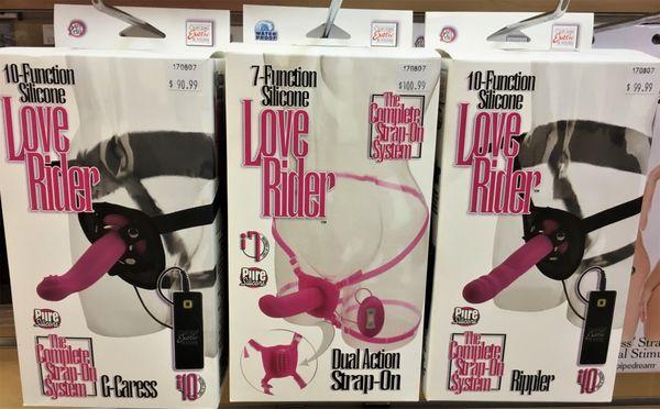 We have a large selection of strap-ons