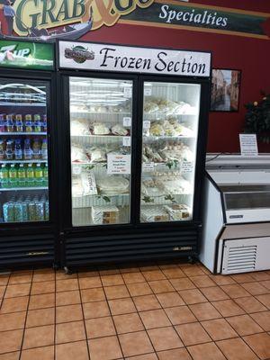 You can buy frozen items