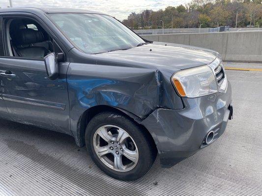 Before photo of my truck which was hit at Laguardia Airport