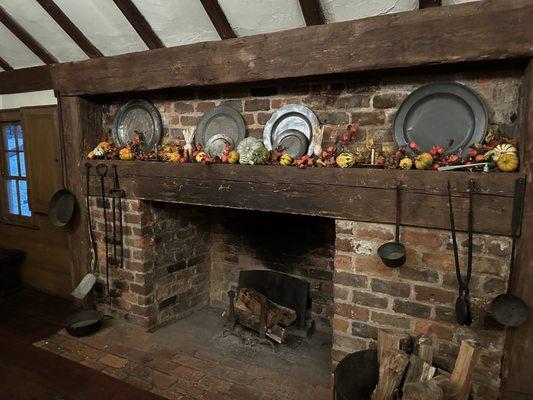 Historic fireplace from the 1700s - if walls could talk!