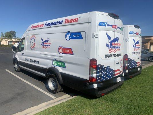 New addition to the fleet ready to serve you for all of your San Diego water, fire and mold damage restoration needs.