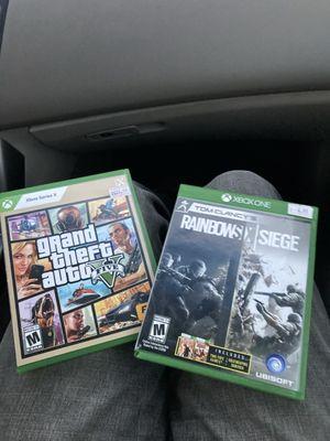 Games from M&J. Rainbow 6 and GTA 5.