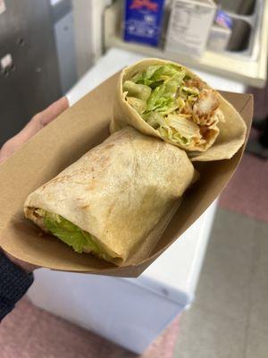 Buffalo crispy chicken ranch wrap! Soooo delicious