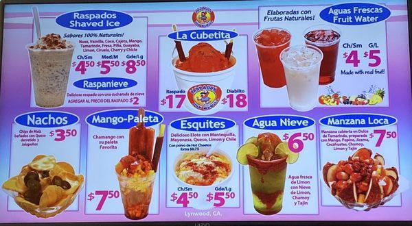 $8.50 for a large raspado WOW!!!  They're good, but they're pretty costly for ice and sugar syrup.