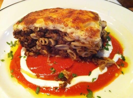 Pastitsio. Hubby said was really yummy.