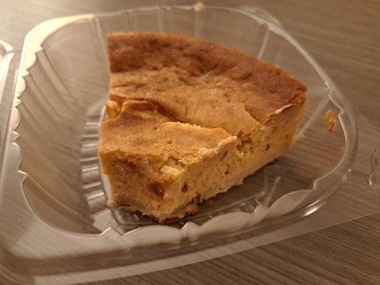 Sweet potato cheesecake.