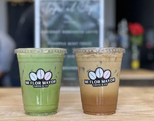 Horchata & Bourbon Matcha Latte