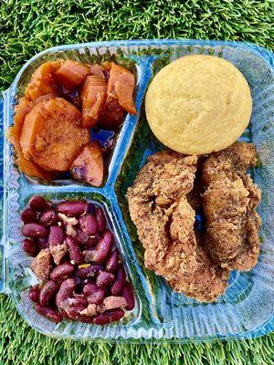 Lemon pepper chicken tenders plate