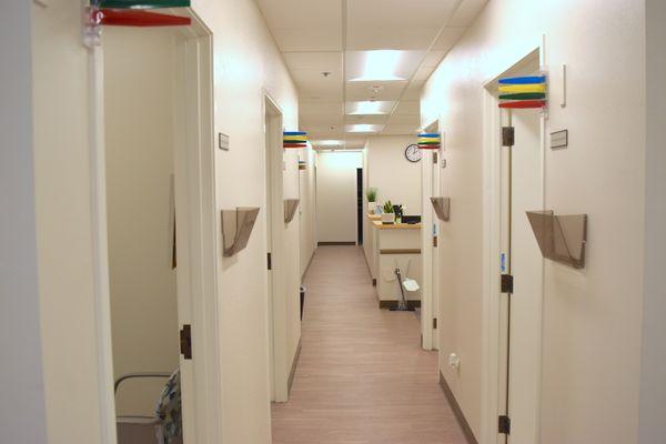 Our clinic features numerous exam rooms for different providers, ensuring efficient patient flow and timely appointments for everyone.