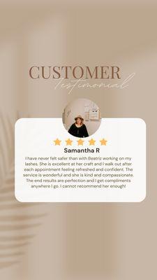 A review from a loyal client