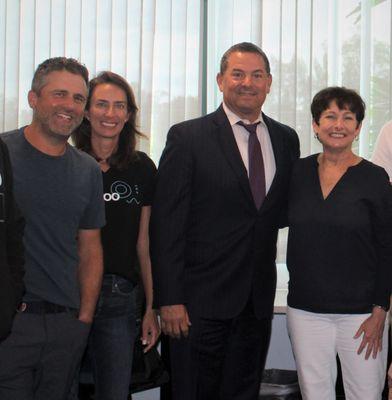 The day the Mayor Michael Udine visited Xendoo Headquarters