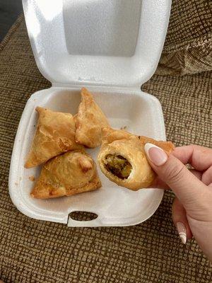 1. Vegetable Samosa - comes with 4! No complaints