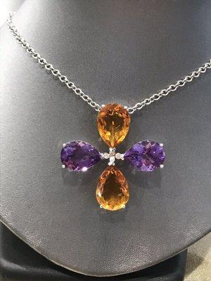 Citrine & Amethyst