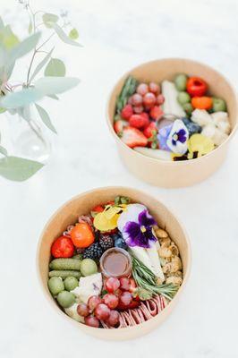 Single Serve Charcuterie Bowls perfect for lunch