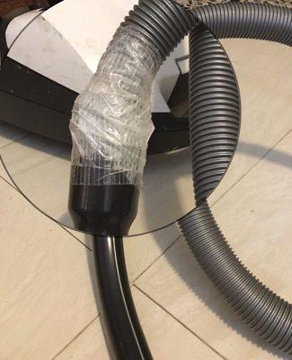 broken vacuum hose