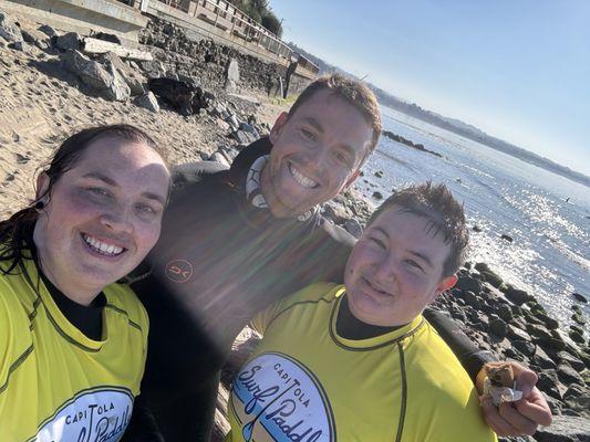 Myself, my wife, and Neil our instructor.