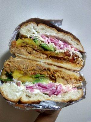 Santa Fe chicken torta