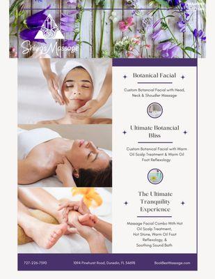 We are excited to be adding facials into our list of services. They are completely customizable to your skin type start at $100 for 60 min!